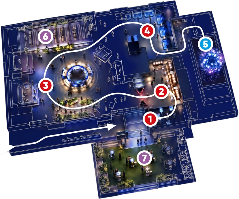 Mapa del recorrido Hikvision Village